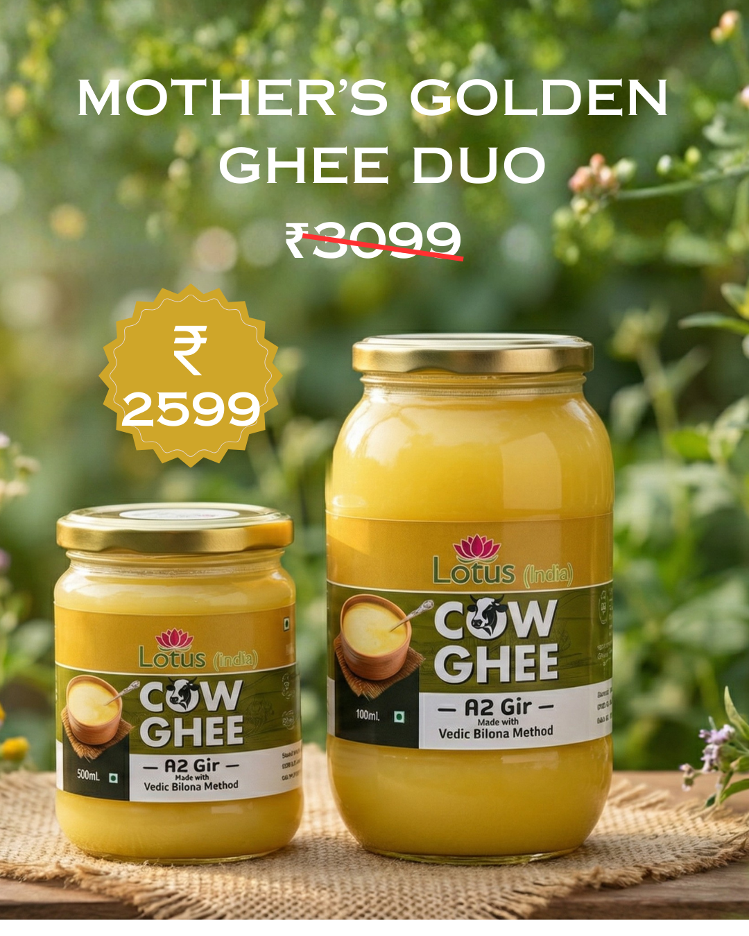 MOTHER’S GOLDEN GHEE DUO