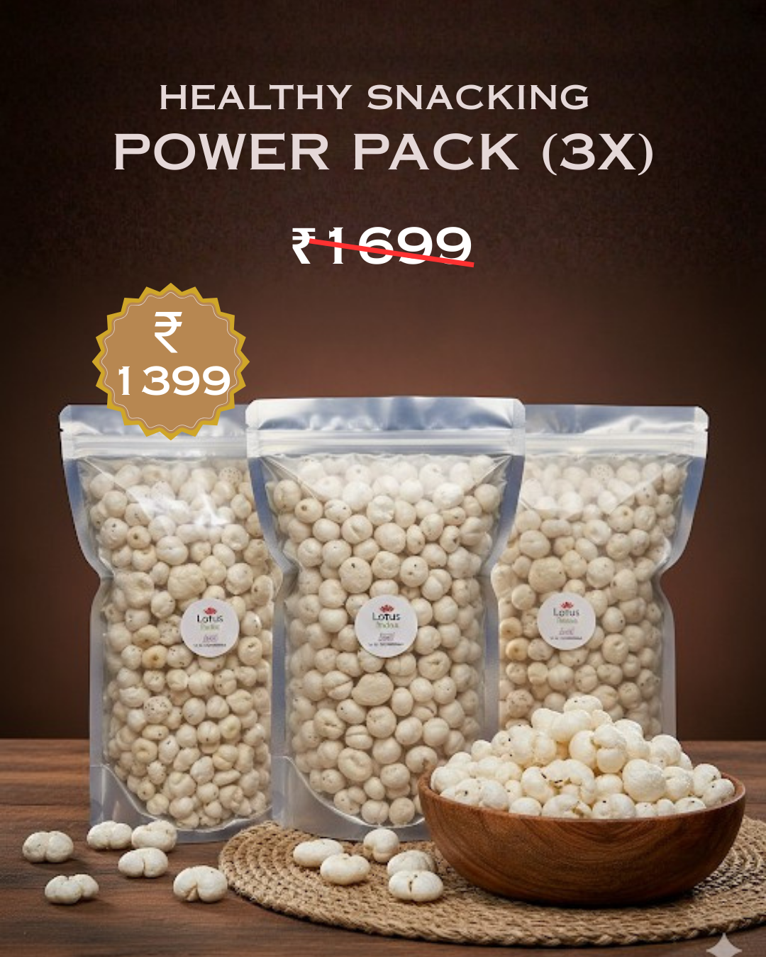 HEALTHY SNACKING  POWER PACK (3X)